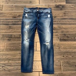7 For All Mankind Skinny Ankle Jeans 31